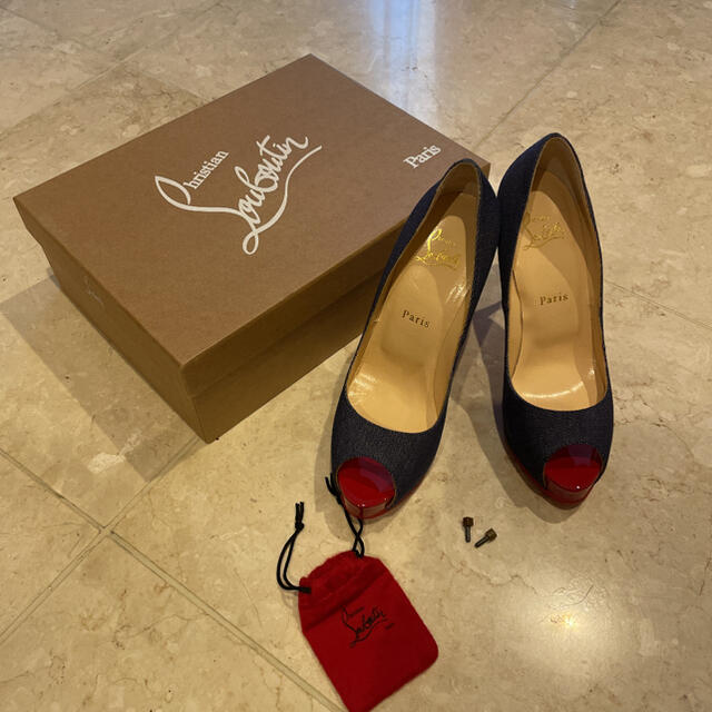 Christian Louboutin デニムパンプス