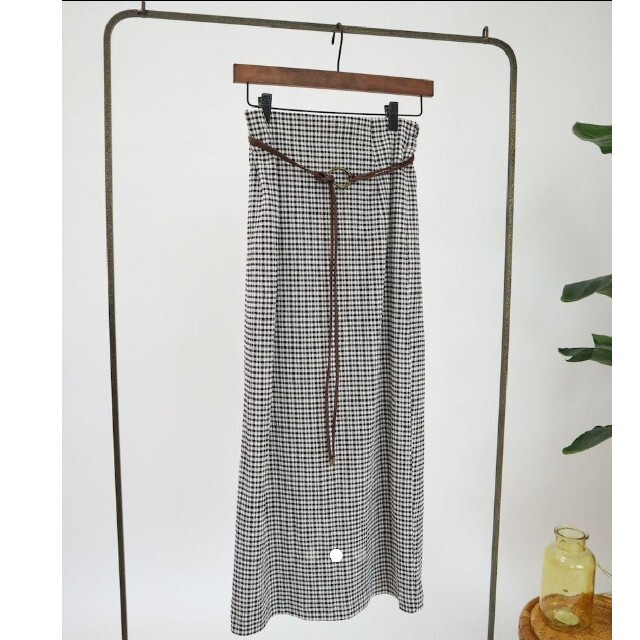しまむら(シマムラ)のてらさん　ギンガムチェックロングスカート レディースのスカート(ロングスカート)の商品写真
