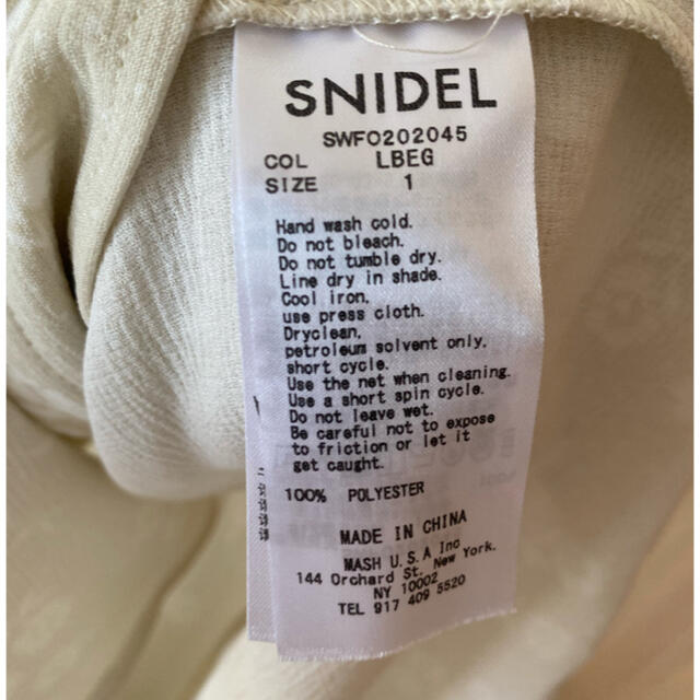 SNIDEL(スナイデル)の【美品、送料込】snidel ワンピース レディースのワンピース(ひざ丈ワンピース)の商品写真