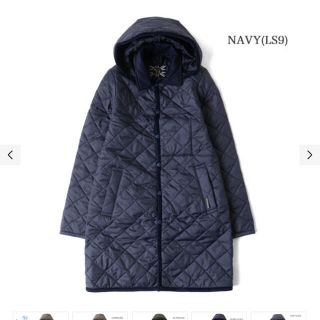 ラベンハム(LAVENHAM)の【最終値下】LAVENHAMラベンハム　36 ネイビー(ロングコート)