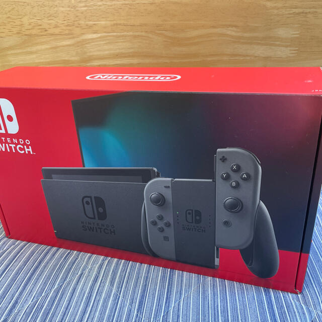 新品未開封★ニンテンドースイッチ本体グレー(捺印なし)★送料無料、24時間発送可