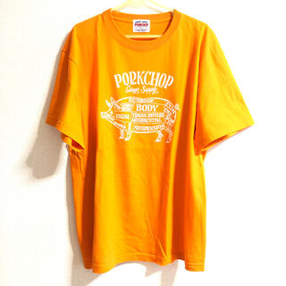 PORKCHOP PORK FRONT S/S TEE XLサイズ オレンジ(Tシャツ/カットソー(半袖/袖なし))