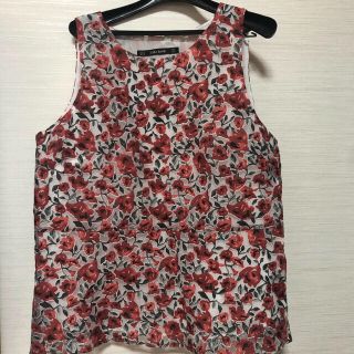 ザラ(ZARA)のZARA ザラ　タンクトップ　トップス　M(カットソー(半袖/袖なし))