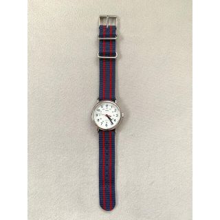 タイメックス(TIMEX)のTIMEX ウィークエンダー セントラルパーク ブルー/レッド(腕時計(アナログ))