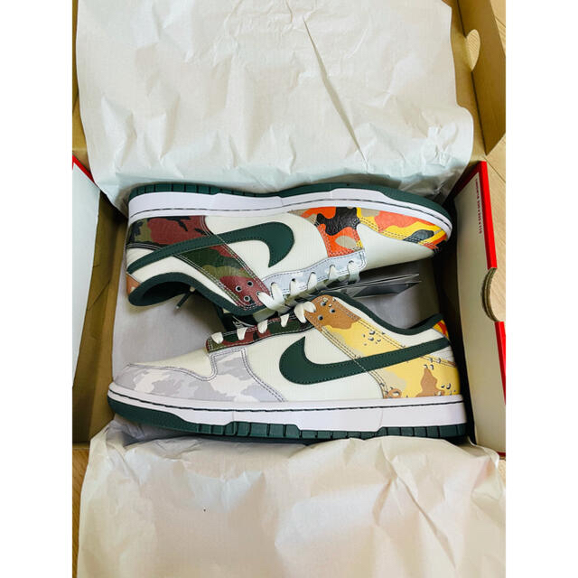 NIKE DUNK LOW Sail Multi-Camo 27.5