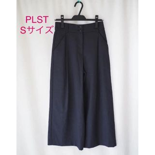 プラステ(PLST)の未使用＊雑誌掲載 PLST *ブランド定番*美脚 リネンブレンドセミワイドパンツ(カジュアルパンツ)