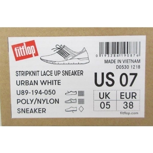 fitflop(フィットフロップ)のフィットフロップ(fitflop)スニーカー アーバンホワイト 24.0cm レディースの靴/シューズ(スニーカー)の商品写真