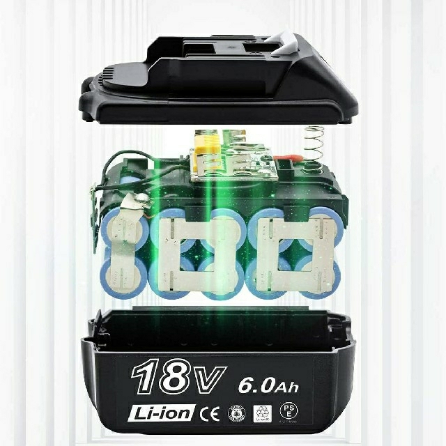 新品マキタ18v互換バッテリー２個と互換充電器のセット
