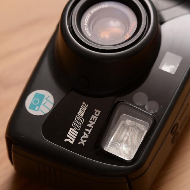 PENTAX(ペンタックス)の電池付 PENTAX フィルムカメラ Zoom 90 WR 防水 動作確認 スマホ/家電/カメラのカメラ(フィルムカメラ)の商品写真