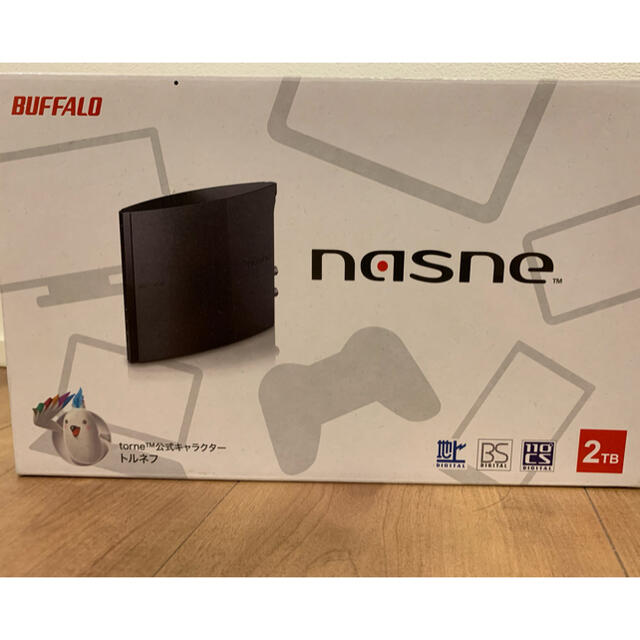 nasne(ナスネ)のバッファロー nasne NS-N100 HDDレコーダー 2TB 新品未開封 エンタメ/ホビーのゲームソフト/ゲーム機本体(家庭用ゲーム機本体)の商品写真