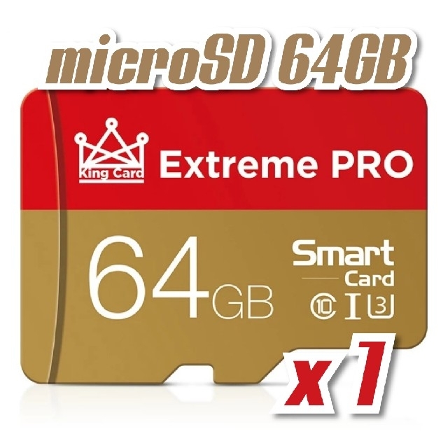 マイクロSDカード 64GB 1枚 94MB/s 高速 class10 EPRG スマホ/家電/カメラのスマートフォン/携帯電話(その他)の商品写真