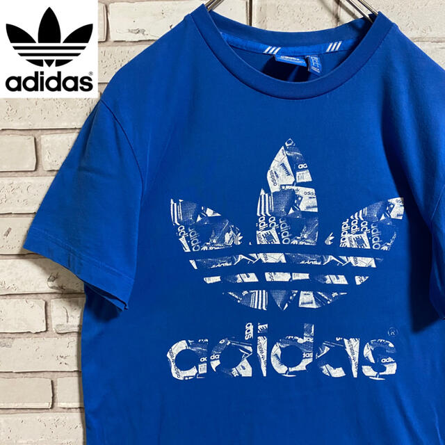 adidas(アディダス)の90s 古着 アディダス トレフォイルロゴ  プリントロゴ 常田大希 ゆるだぼ メンズのトップス(Tシャツ/カットソー(半袖/袖なし))の商品写真