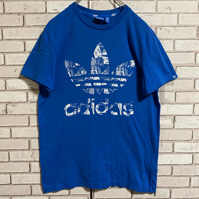 adidas(アディダス)の90s 古着 アディダス トレフォイルロゴ  プリントロゴ 常田大希 ゆるだぼ メンズのトップス(Tシャツ/カットソー(半袖/袖なし))の商品写真