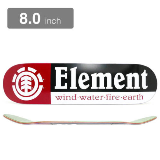 ELEMENT デッキ TEAM SECTION BLACK 8.0インチ