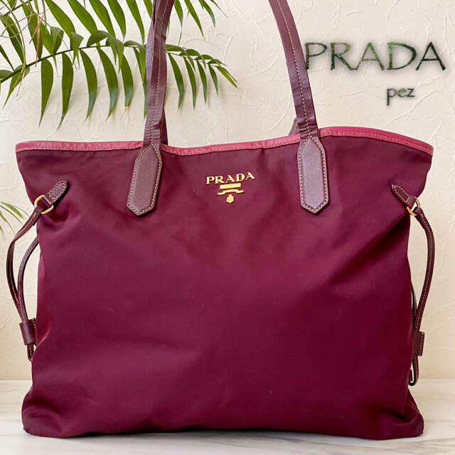 PRADA(プラダ)の正規品 PRADA プラダ 大容量 レザートートバッグ レディースのバッグ(ショルダーバッグ)の商品写真