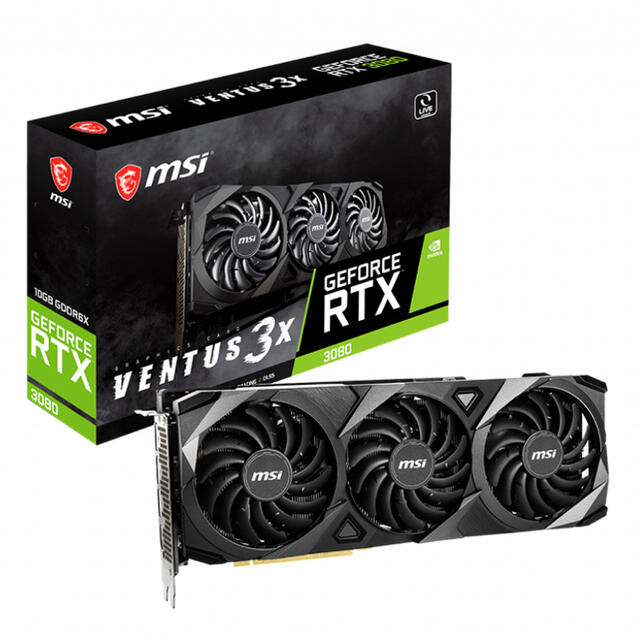 3070【新品・未開封】RTX 3080 VENTUS 3X 10G OC LHR