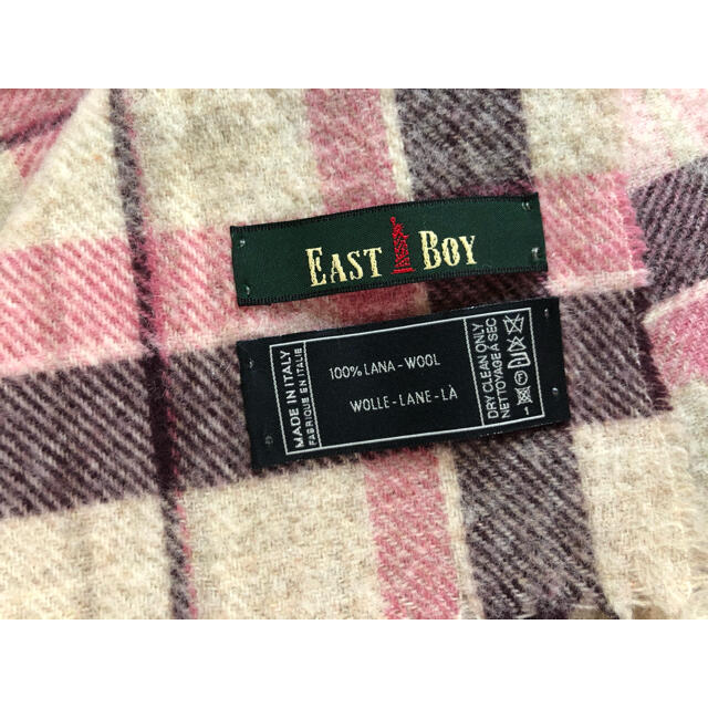 EASTBOY(イーストボーイ)のEAST BOY イーストボーイ　マフラー　チェック柄　ストール レディースのファッション小物(マフラー/ショール)の商品写真