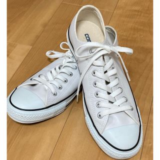 コンバース(CONVERSE)のオールスター　白　レザー　未使用　27cm(スニーカー)