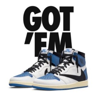 ナイキ(NIKE)のTravis Scott FRAGMENT NIKE AIR JORDAN 1(スニーカー)