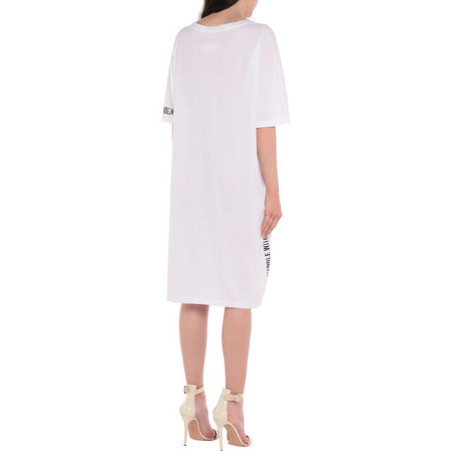 白XS新品 メゾン マルジェラ オーバーサイズ Tシャツ ワンピース