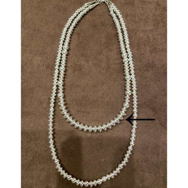 L'Appartement DEUXIEME CLASSE(アパルトモンドゥーズィエムクラス)の HARPO SILVER NavajoMixpearl45cmNecklace レディースのアクセサリー(ネックレス)の商品写真