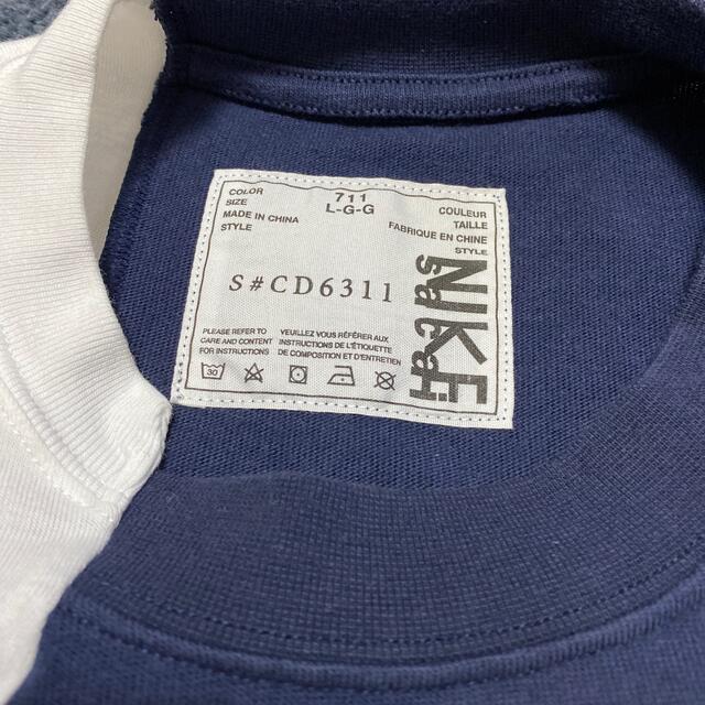 sacai(サカイ)のNike Sacai Tee Ｌサイズ ドッキングTシャツ メンズのトップス(Tシャツ/カットソー(半袖/袖なし))の商品写真