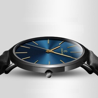 薄型軽量アナログウォッチ 青 メンズ 腕時計 ベーリング・スカーゲン型(腕時計(アナログ))