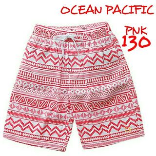 オーシャンパシフィック(OCEAN PACIFIC)の130 PNK ネイティブ柄♪ キッズトランクス OCEANPACIFIC(水着)