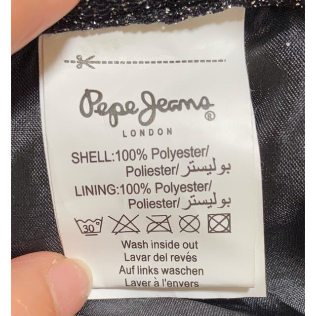 Pepe Jeans(ペペジーンズ)のPepe jeans シフォンスカート　ブラック レディースのスカート(ひざ丈スカート)の商品写真