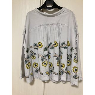 美品☆ミナペルホネンシルク混ブラウス　ya1098  yume