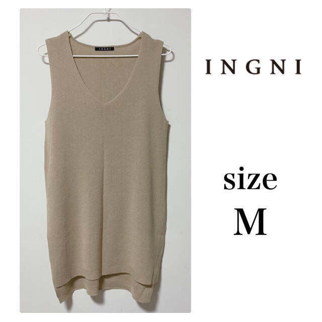 INGNI(イング)の＊値下げ＊  イング  INGNI  ワンピース  サマーニット  ノースリーブ レディースのワンピース(ミニワンピース)の商品写真