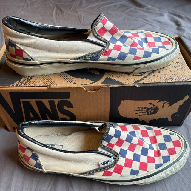 VANS(ヴァンズ)のVANS 90s Made in USA SLIP ON Checker トリコ メンズの靴/シューズ(スニーカー)の商品写真