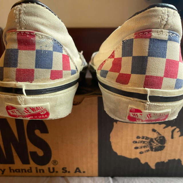 VANS VANS 90s Made in USA SLIP ON Checker トリコの通販 by dazed｜ヴァンズならラクマ - HOT新作