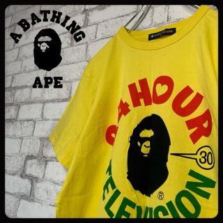 アベイシングエイプ(A BATHING APE)の【コラボ】A BATHING APE エイプ/24時間TVチャリティーTシャツ(Tシャツ(半袖/袖なし))