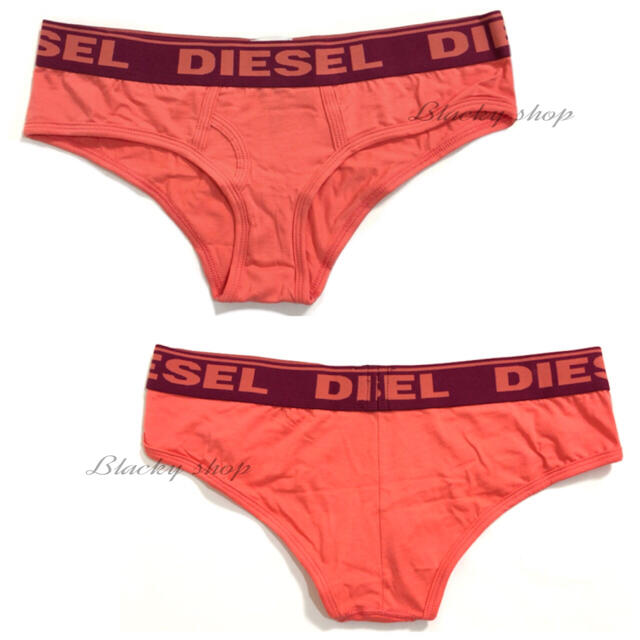 DIESEL(ディーゼル)の【未使用】DIESEL ディーゼル ショーツ M 3枚セット ピンク 水色 黒 レディースの下着/アンダーウェア(ショーツ)の商品写真