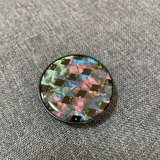 今週🎁 POPSOCKETS・ポップソケットスマホグリップ（ひし形　ブラック）(iPhoneケース)