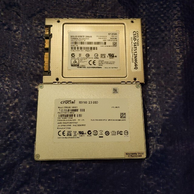 SSD 2個セット　512GB×2PCパーツ