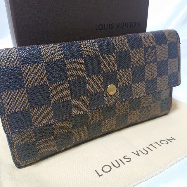 Louis Vuitton ダミエ 長財布 三つ折り