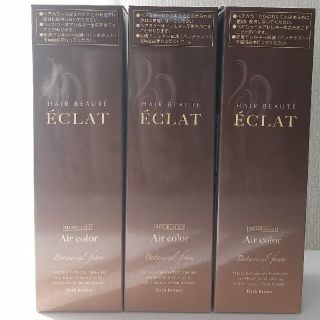 ヘアボーテエクラ ボタニカル エアカラーフォーム  ブラウン 150g×3(白髪染め)