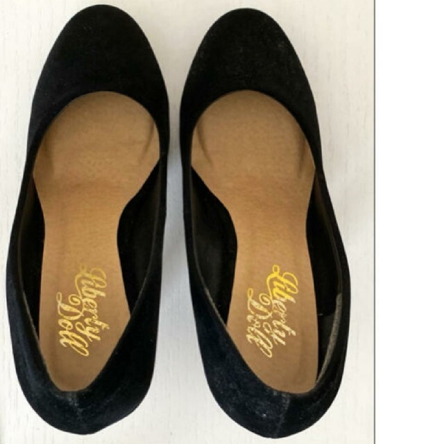 パンプス　スエード素材　黒　L　23.5～24 レディースの靴/シューズ(ハイヒール/パンプス)の商品写真