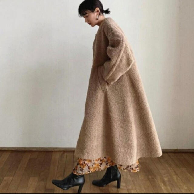モデルさん clane coatの通販 by shop|ラクマ flare fur ヴィンテー