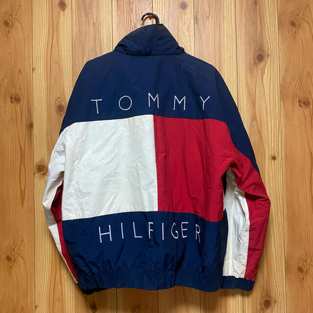 TOMMY HILFIGER - 90s トミー ロゴ刺繍 ビッグフラッグ リバーシブル ...