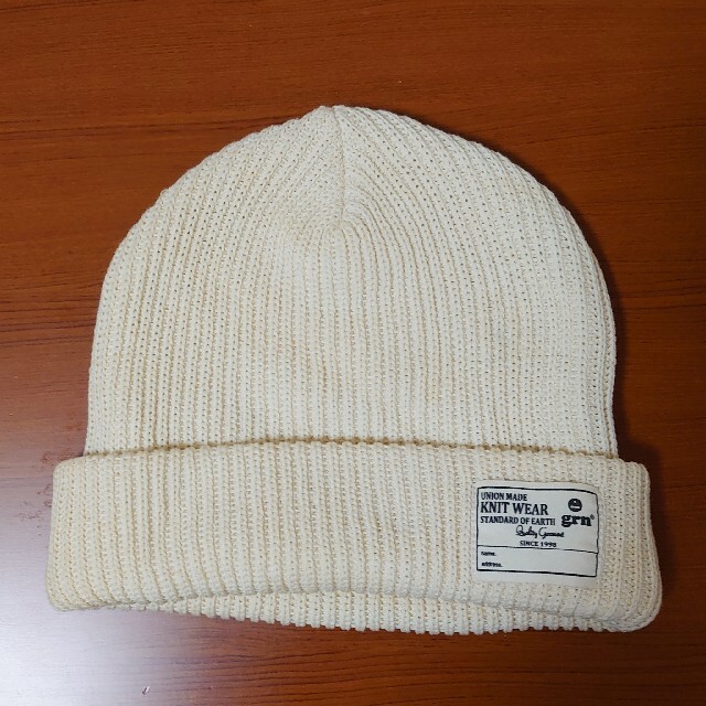 grn(ジーアールエヌ)のシンプルなニット帽 メンズの帽子(ニット帽/ビーニー)の商品写真