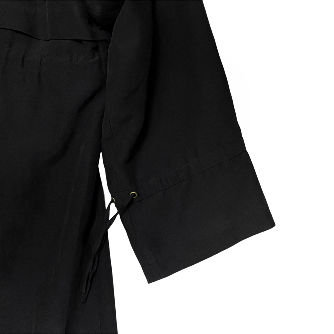 ENOF イナフ long coat ロング トレンチ コート ブラック 黒 Lの ENOF イナフ long coat ロング トレンチ コート ブラック 黒 Lの
