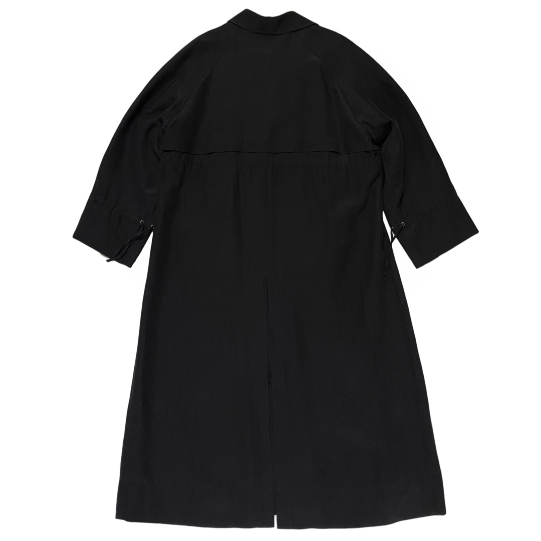 ENOF イナフ long coat ロング トレンチ コート ブラック 黒 Lの ENOF イナフ long coat ロング トレンチ コート ブラック 黒 Lの