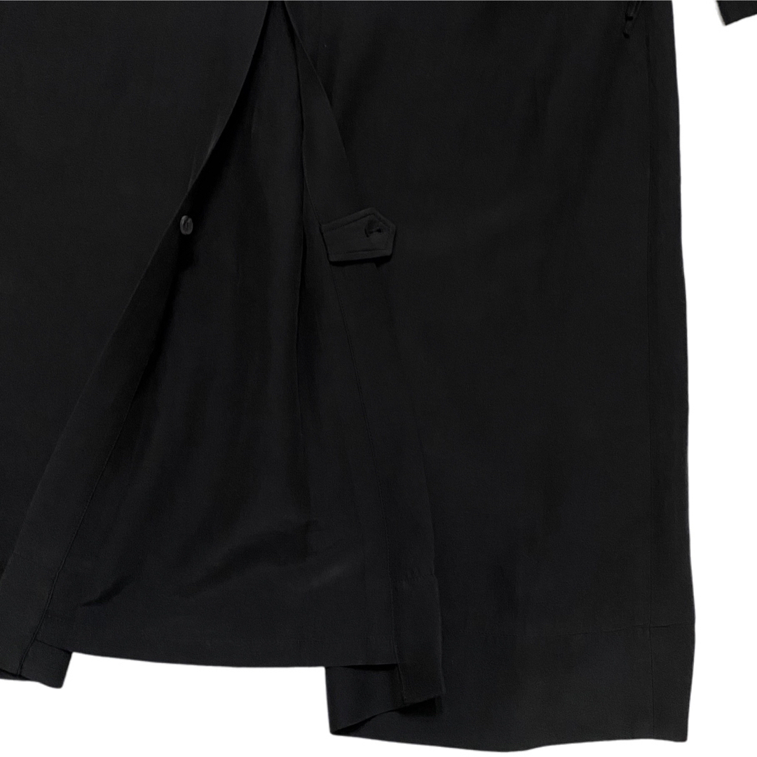 ENOF イナフ long coat ロング トレンチ コート ブラック 黒 Lの ENOF イナフ long coat ロング トレンチ コート ブラック 黒 Lの