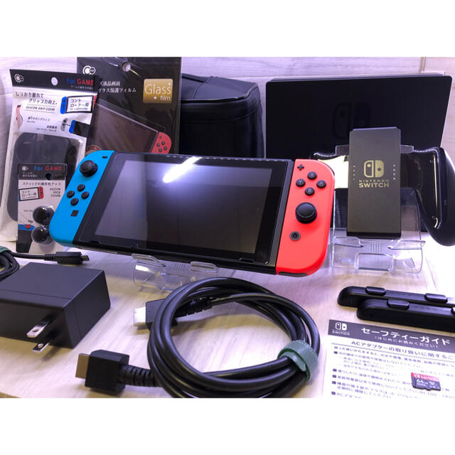 超豪華おまけ付き！内容品完備ですぐに遊べるNintendo Switch本体一式