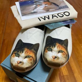 トムズ(TOMS)のTOMS × 岩合光昭  アルパルガータ キャットプリント 25センチ(スリッポン/モカシン)