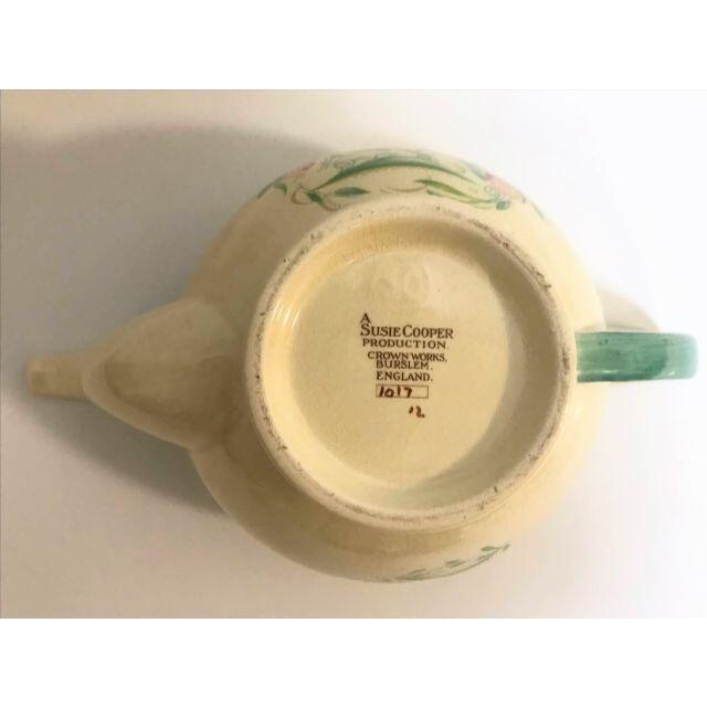 スージークーパー SUSIE COOPER ドレスデンスプレイ ティーポット - 食器