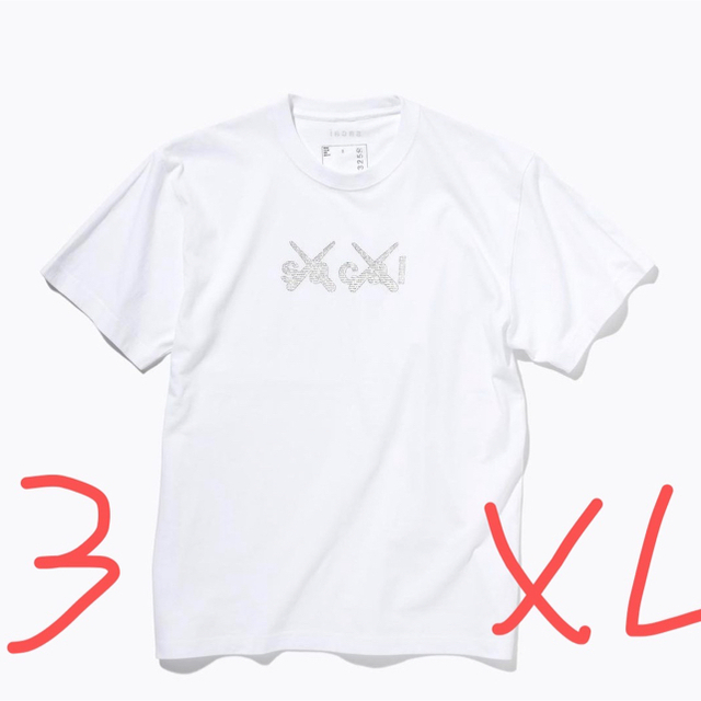 sacai x KAWS Print Tシャツ 会場限定 XL (ブラック)